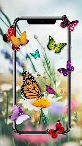 蝶のライブ壁紙