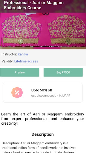 Android application Knotty Threadz Academy screenshort