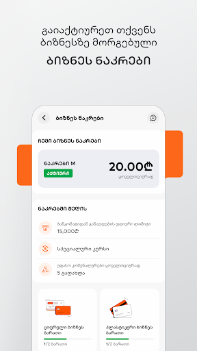 Bank of Georgia Business Screen 3