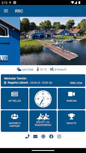 Android application Ratzeburger Ruderclub screenshort