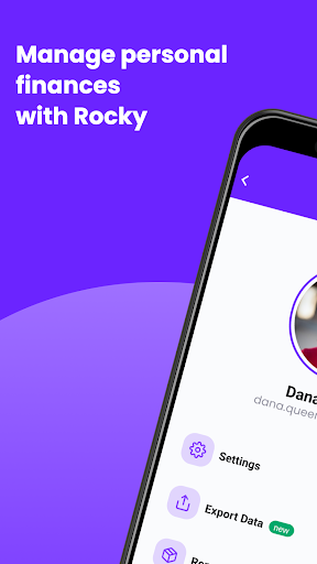 Android application Rocky App - Money Manager screenshort