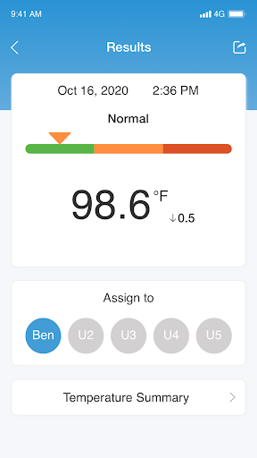 iHealth MyVitals screenshot