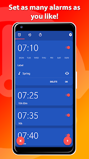 Set multiple alarms - OneClock Screenshot