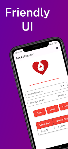 Android application A1c Calculator screenshort