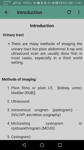 Urogenital Tract X ray