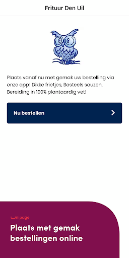 Android application Frituur Den Uil screenshort