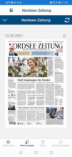 Android application NORDSEE-ZEITUNG screenshort