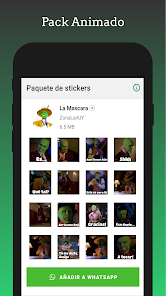 Captura 3 Stickers - La Mascara android