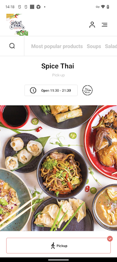 Android application Spice Thai screenshort