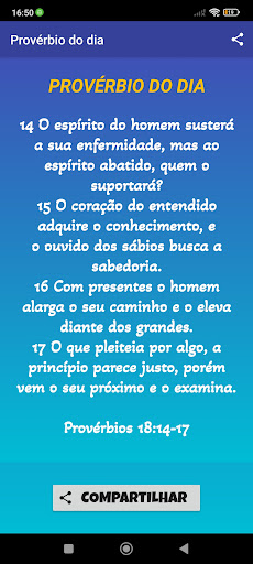 Android application Proverbs of the day screenshort