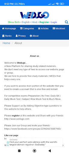 Android application Wedugo Official App screenshort