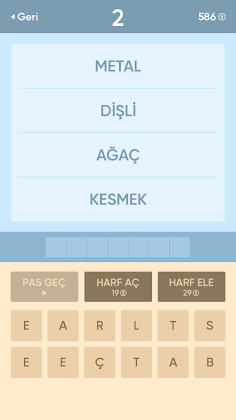 Resimsiz Kelime Bulmaca - Screenshot 2