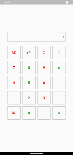 Calculadora Simple Screen 3