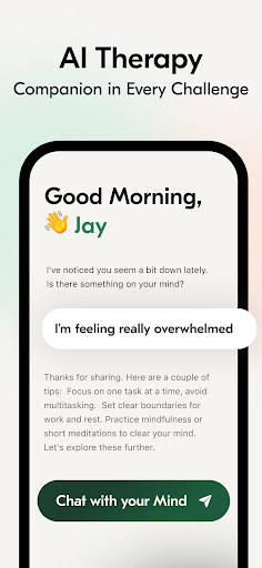 VOS: Mental Health, AI Therapy Screen 3