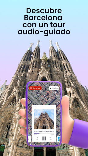 Android application tourly - Tours audio-guiados screenshort