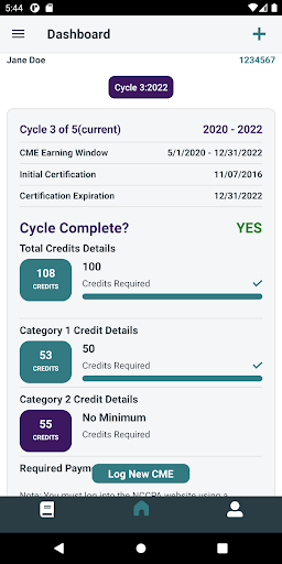 Android application NCCPA screenshort