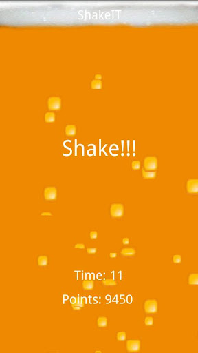 Android application ShakeIT screenshort