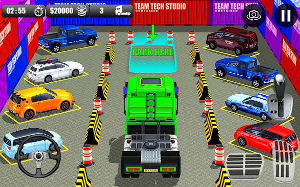 #4. American Truck Parking Games (Android) By: Artixson