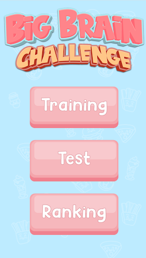 Android application big brain challenge screenshort