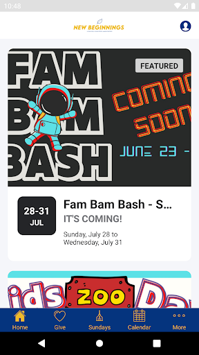 Android application My NB Church screenshort