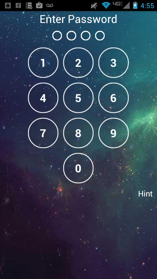 Android application App Lock - Keypad screenshort