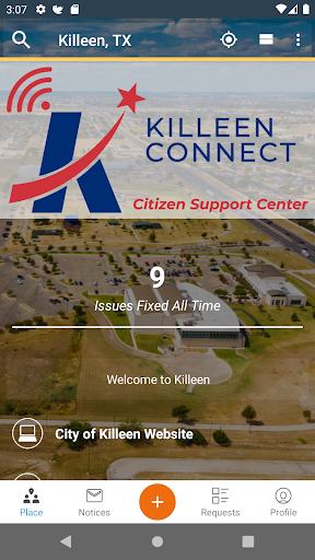 Android application Killeen Connect screenshort