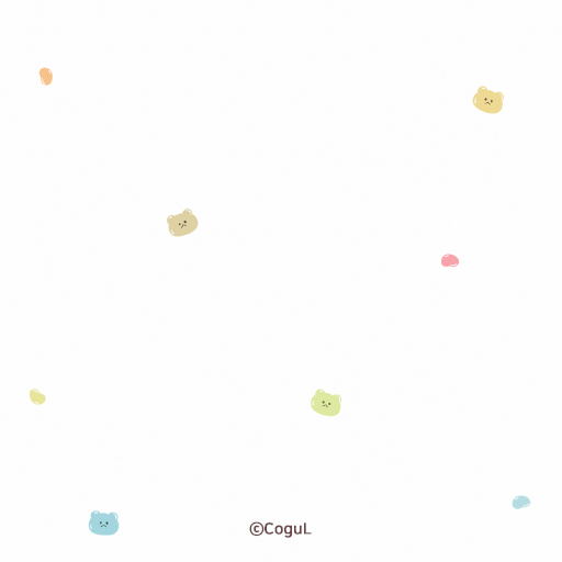 카카오톡 테마 - 곰젤리 패턴_레인보우 (카톡테마)