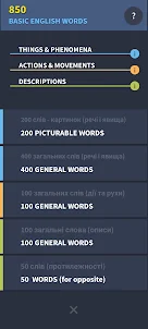 850 english words