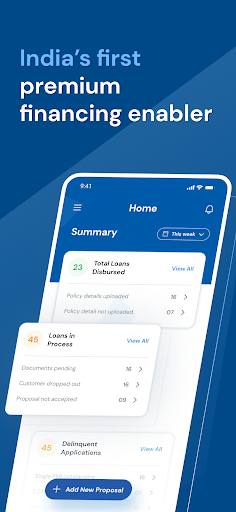 Android application Insurfin iDistributor screenshort