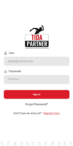 Android application Tida Partners screenshort