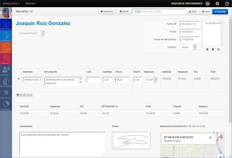 Easy Invoices for business ERP Screenshot
