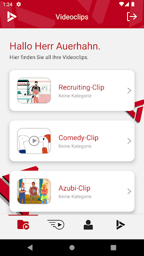 Android application ClipSpots screenshort