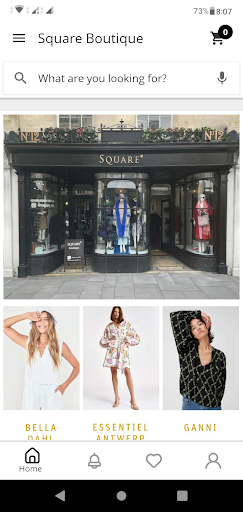 Android application Square Boutique screenshort