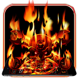 地獄火焰骷髏動態主題 icon