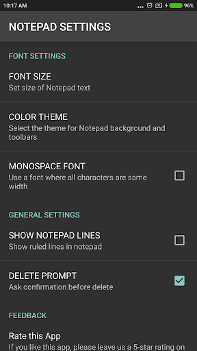 Screenshot of NOTEPAD