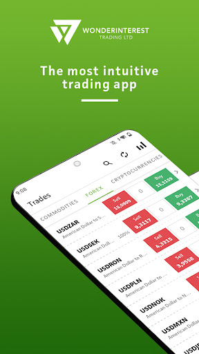 Android application Wonderinterest screenshort
