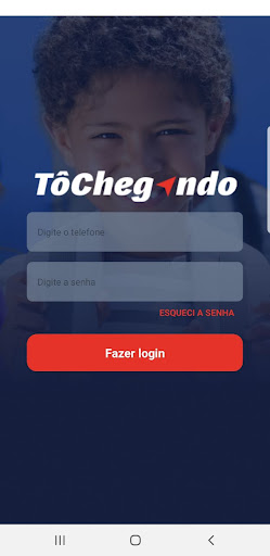 Android application TôChegando - Buscar alunos screenshort