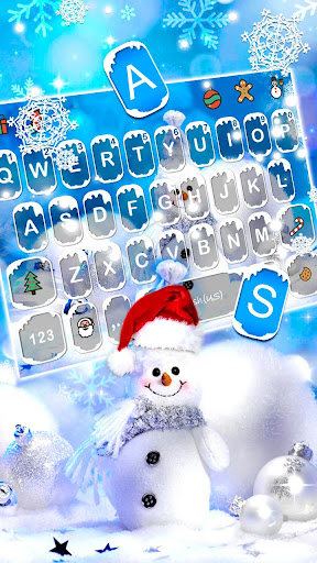 Blue Christmas Theme Screen 2