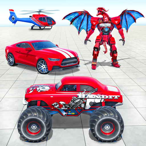 Monster Truck Robot Car Game