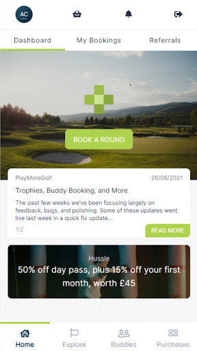 Android application PlayMoreGolf screenshort
