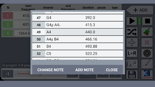 Signal generator Screen 3