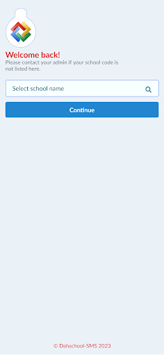 Android application dahschool screenshort