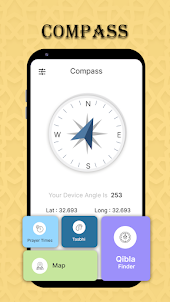 Qibla Direction & Compass