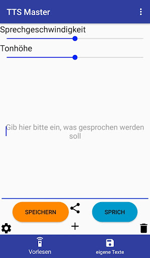 Android application TTS Master screenshort