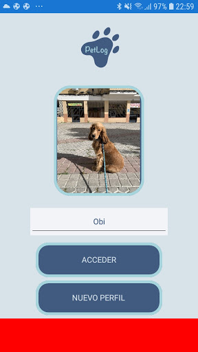 Android application PetLog screenshort