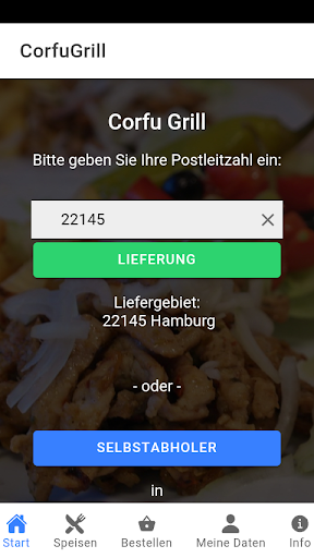 Android application Corfu Grill screenshort