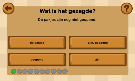 Zinnen ontleden Screen 3