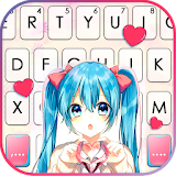 Cute School Girl Keyboard Theme icon