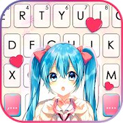 Cute School Girl Keyboard Theme