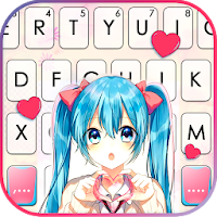 Тема для клавиатуры Cute School Girl